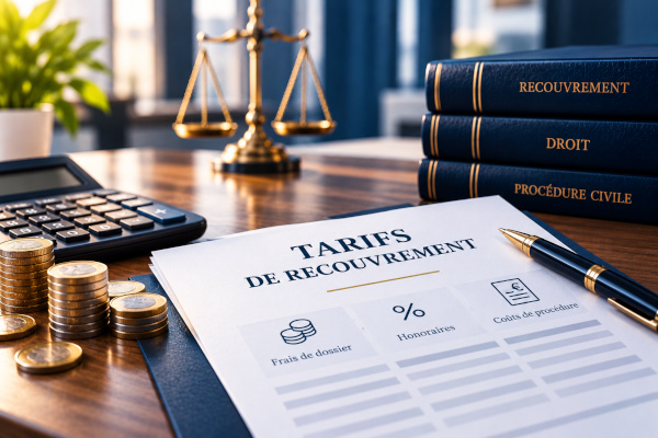 tarifs du recouvrement de créances